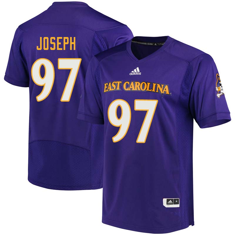 Men #97 Linval Joseph East Carolina Pirates College Football Jerseys Sale-Purple
